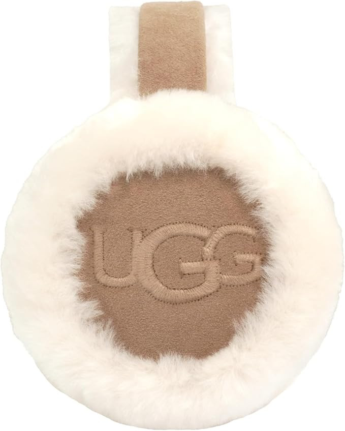 UGG womens Water Resistant Sheepskin Earmuffs With Embroidered Logo | Amazon (US)
