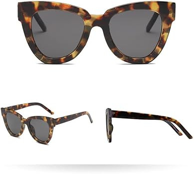 Ayaoch Women Lady Retro Cat Eye Sunglasses Designer Square Frame Eyeglass Shades UV Protection (T... | Amazon (US)