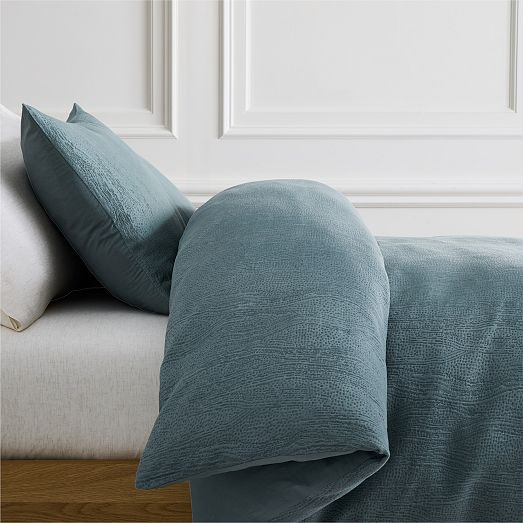 Silky TENCEL™ & Cotton Matelasse Duvet Cover & Shams | West Elm (US)