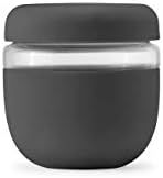 W&P Porter Seal Tight Glass Lunch Bowl Container w/ Lid | Charcoal 24 Ounces | Leak & Spill Proof... | Amazon (US)