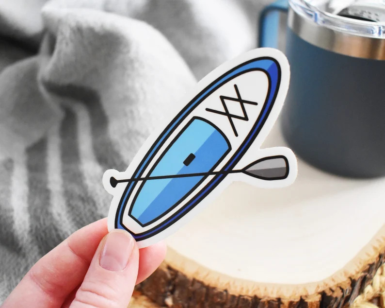 SUP Sticker, Stand up Paddle Board, Lake Life, Cooler Sticker, Outdoor Gift, Paddle Board Decal, ... | Etsy (US)