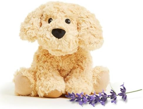 warmies Microwavable & Weighted Stuffed Animals, Golden Dog - Heated Stuffed Animal Plushie for W... | Amazon (US)