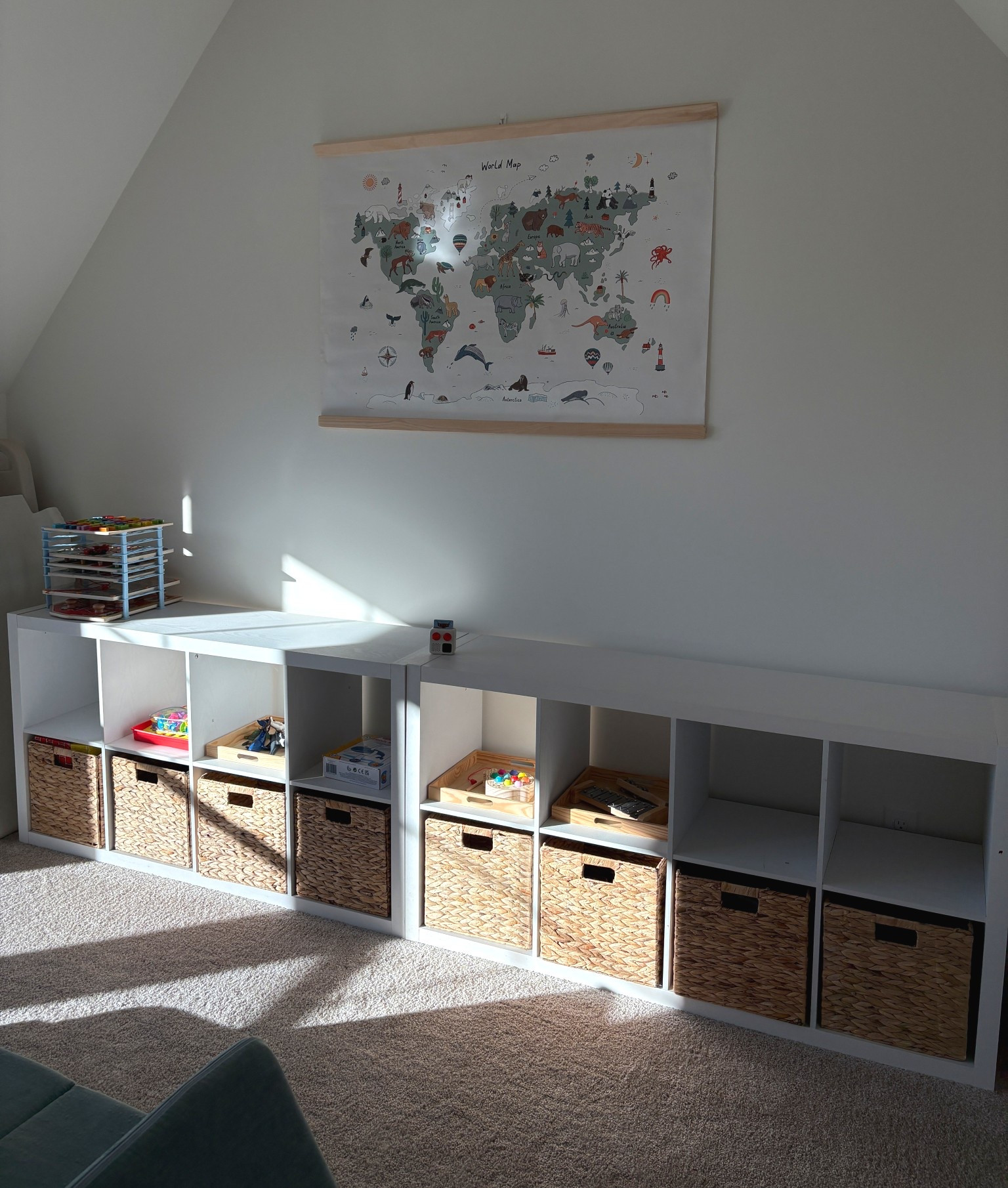 Playroom organization items: cube shelves, the best hefty storage bins, wire closet shelves, lining for wire shelves! 

#LTKmomlife #LTKKids