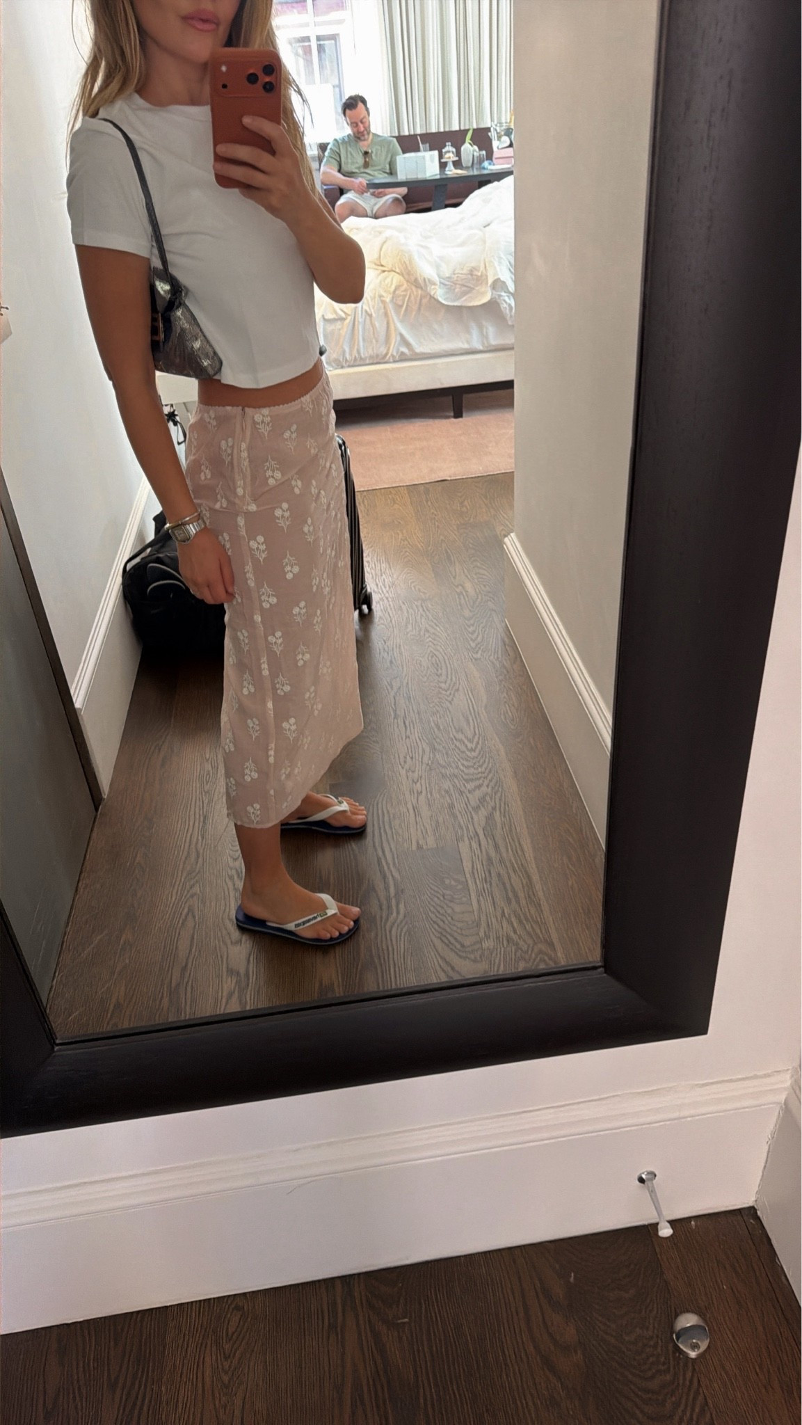 Another good tee that is a little loose in the stomach area - wearing small 

Skirt size 4- runs a size small