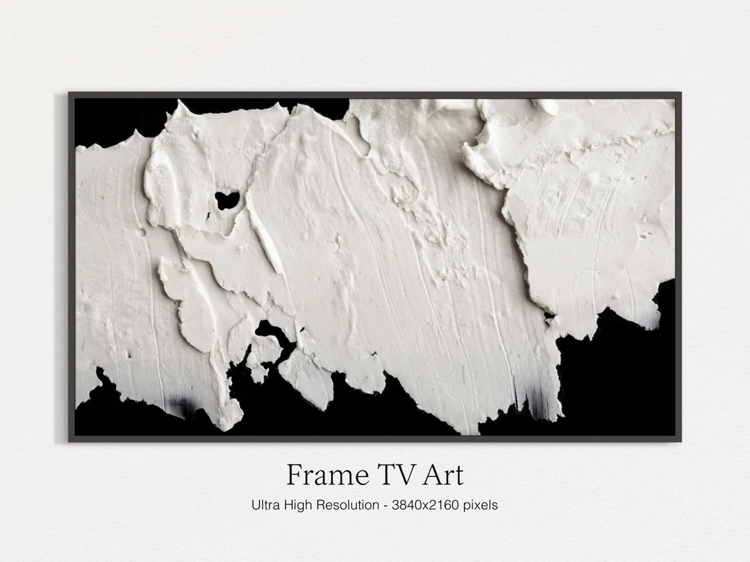 Samsung Frame TV Art, Black and White, Frame TV Art Modern White and Black, Modern Black and Whit... | Etsy (US)