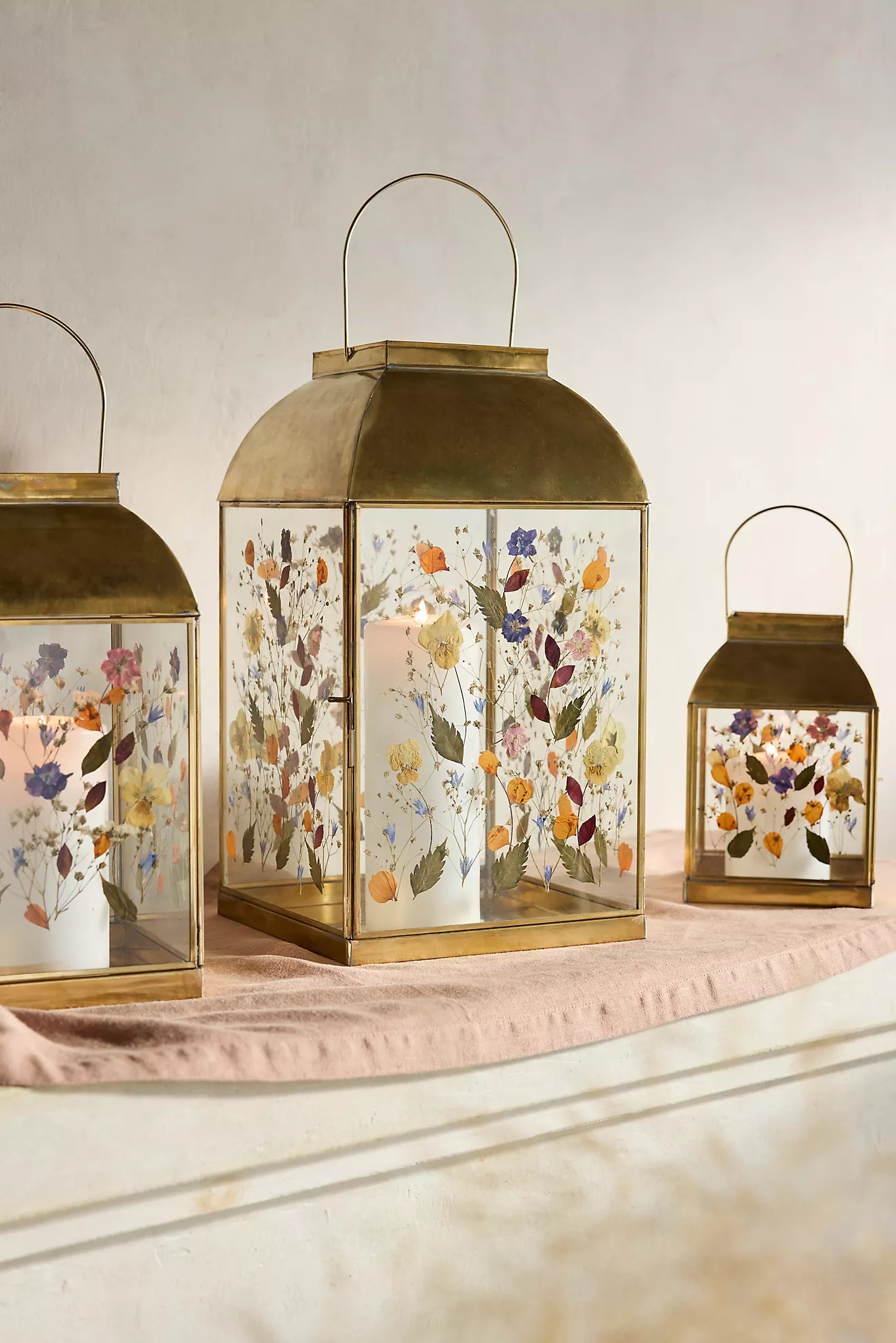 Pressed Floral Lantern | Anthropologie (US)