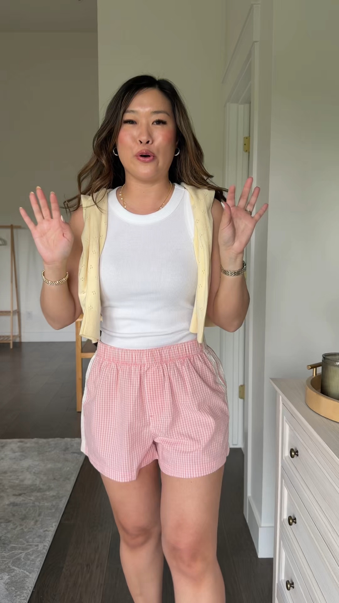 Old Navy Casual Outfit 
Tank: Medium
Shorts: Medium 