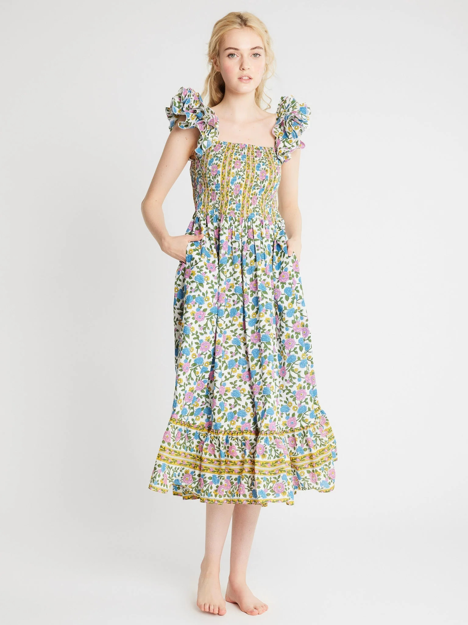 Shop Mille - Olympia Dress in Alain Stripe | Mille