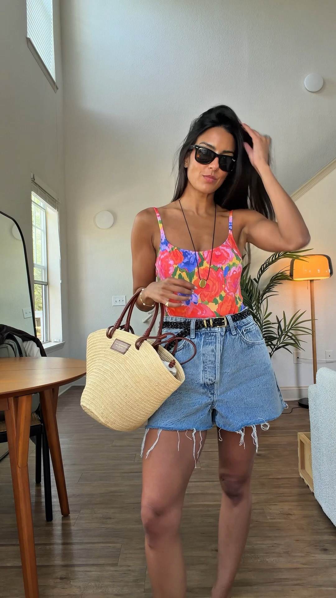 wearing a US size 4 in the swimsuit and shorts! 

#LTKootd #LTKSeasonal