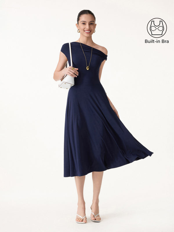 SkinKiss Multi-Wear Midi Bra Dress with Pockets | OGLmove