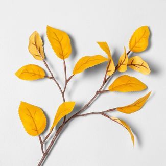 Faux Golden Aspen Leaves Stem - Hearth & Hand™ with Magnolia | Target