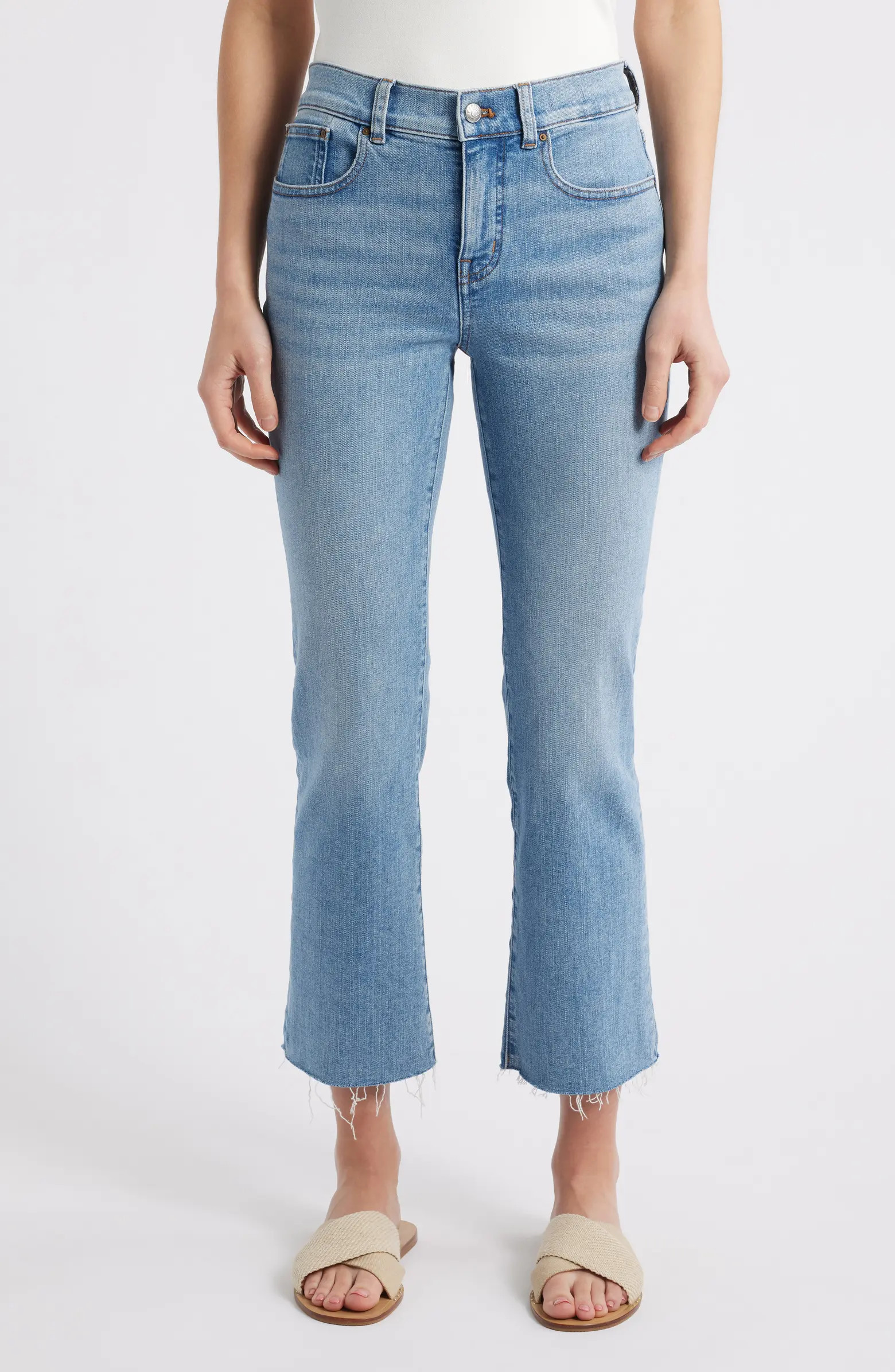 Madewell Kick Out Raw Hem Crop Jeans | Nordstrom | Nordstrom