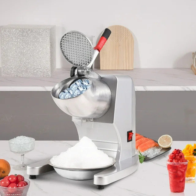 SKYSHALO Electric Ice Shaver Crusher 300W 210lbs/H Snow Cone Maker Machine Dual Blades | Walmart (US)