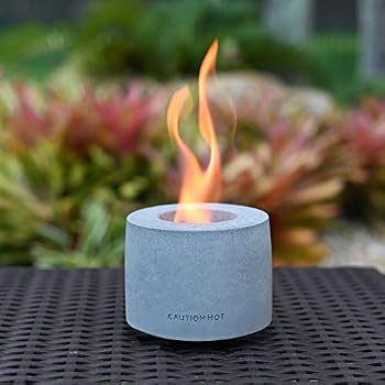 Colsen Tabletop Rubbing Alcohol Fireplace Indoor Outdoor Fire Pit Portable Fire Concrete Bowl Pot... | Amazon (US)