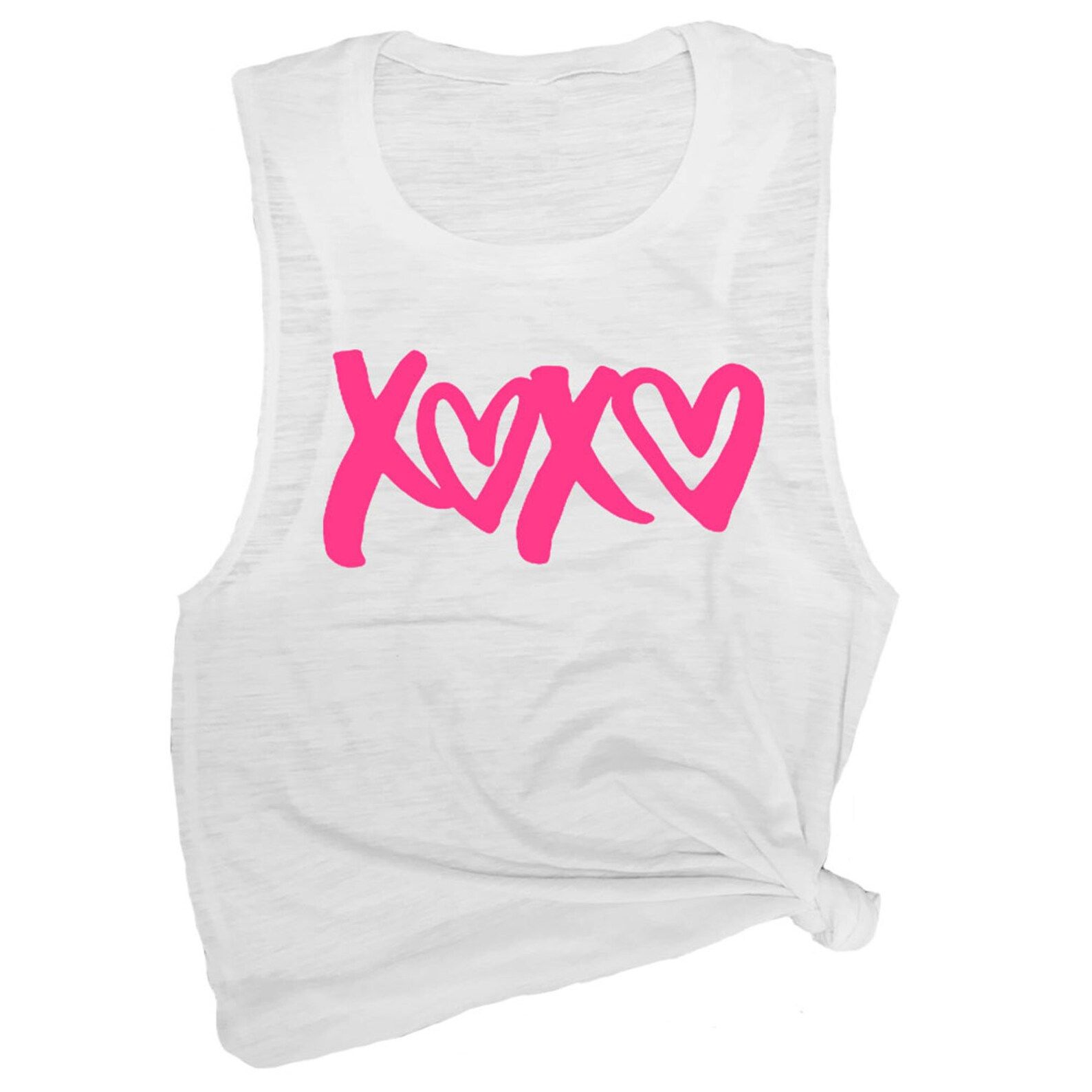 XOXO Shirt - Hugs and Kisses - Heart Tank Tops - Muscle Tee Women - Muscle Tank - Yoga Tank Top -... | Etsy (US)