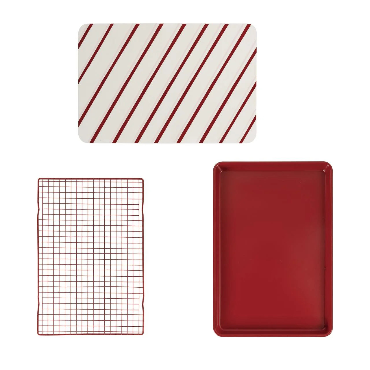 Holiday Time Juego de Hornear de Metal de 3 Piezas, Bandeja para Galletas con Tapete de Silicona ... | Walmart (US)