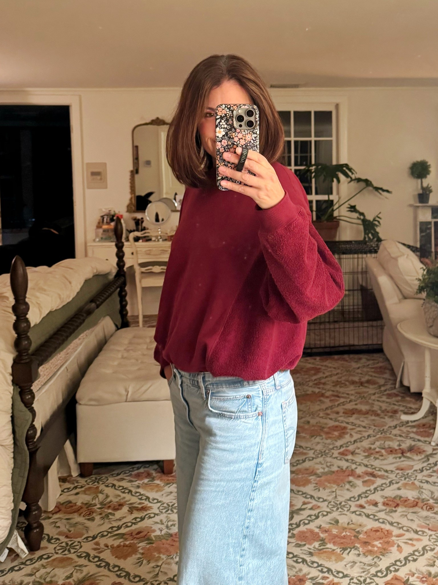 Coziest sweatshirt EVER! Comes in a. Bunch of colors. Runs a little big so size down if you want a more fitted look. 

#LTKootd #LTKFindsUnder50 #LTKOver40