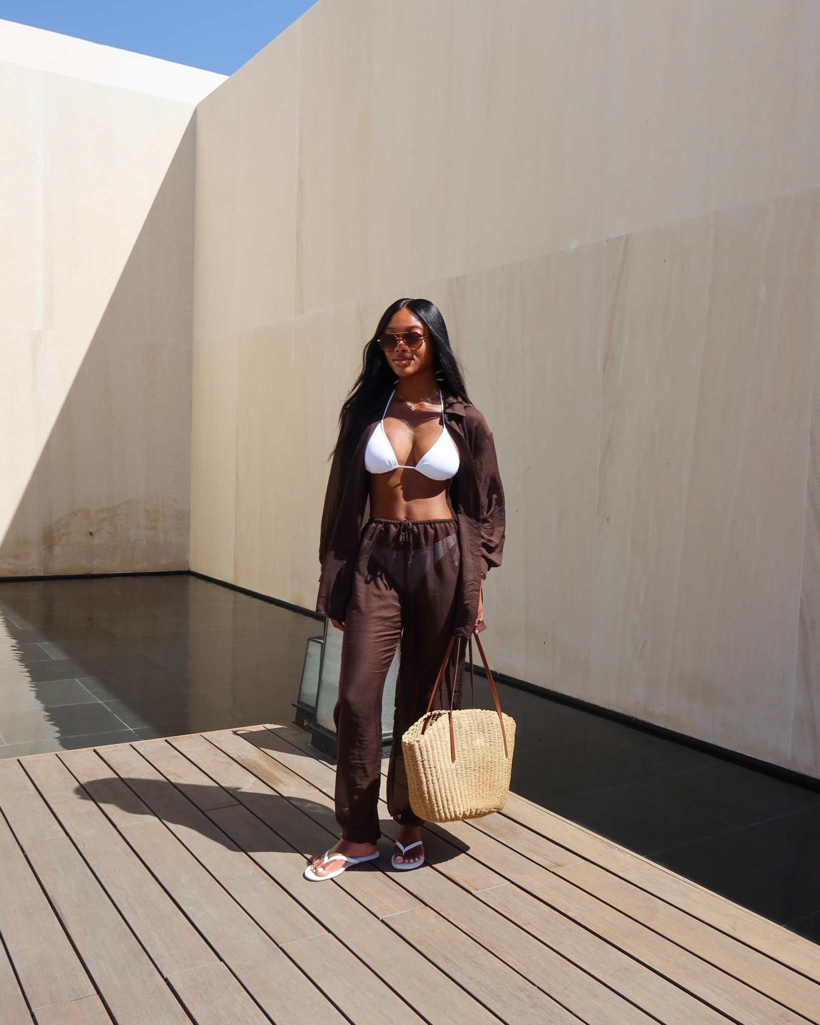 Today’s look in Cabo! Love this brown and white swimsuit combo! 🤎🌊

#LTKTravel #LTKSeasonal #LTKSwim
