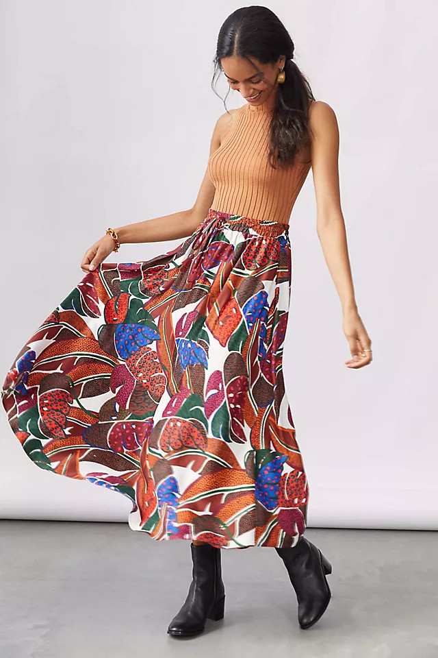 Farm Rio Vibrance Maxi Skirt | Anthropologie (US)