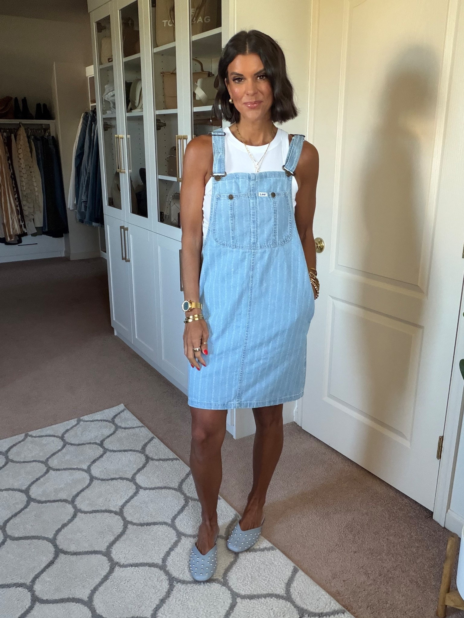 Size small in bibs dress, size xs in tank 

#LTKdayinmylife #LTKSeasonal #LTKgrwm