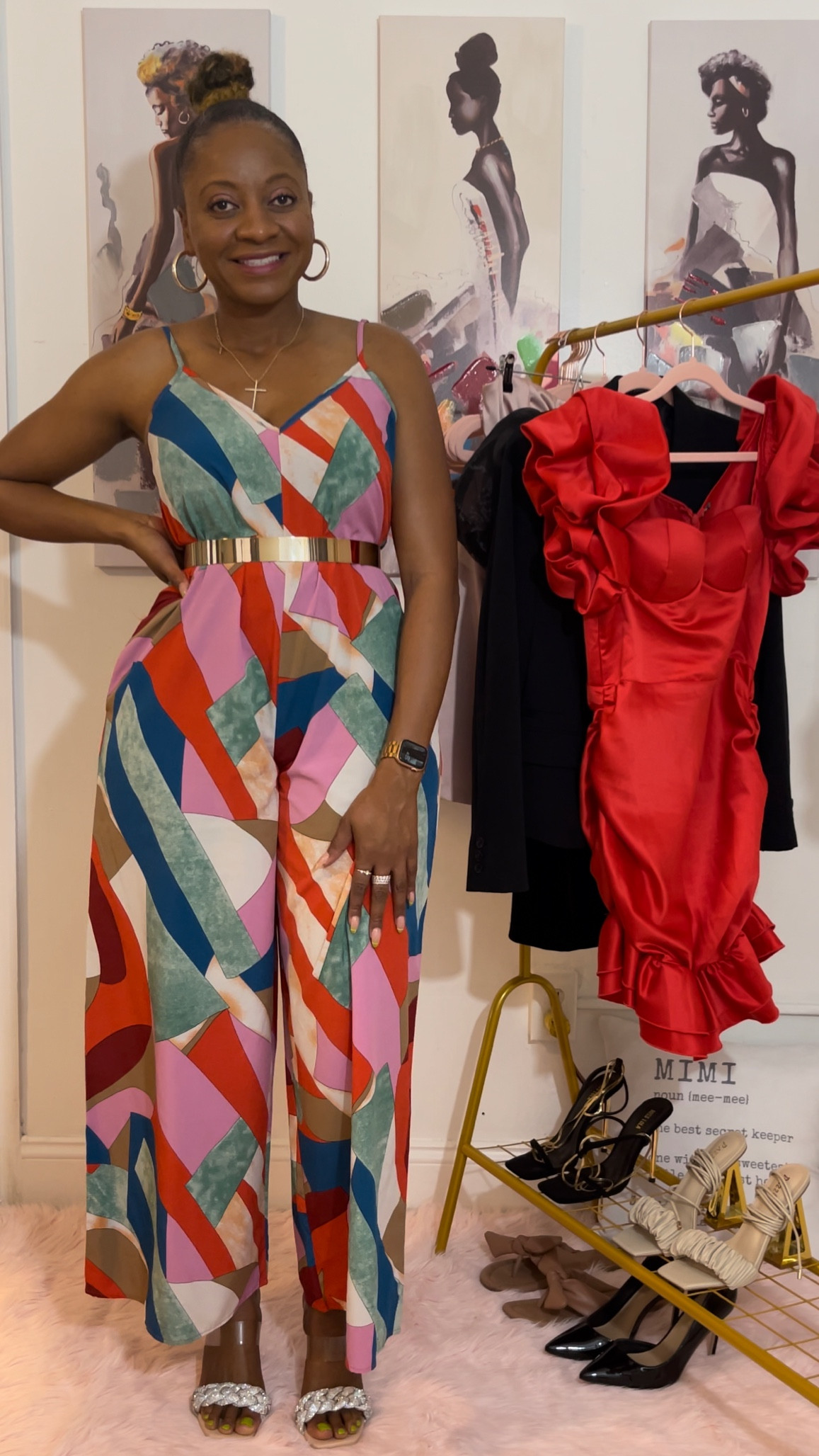 Wear this jumpsuit for the 3 different occasions  