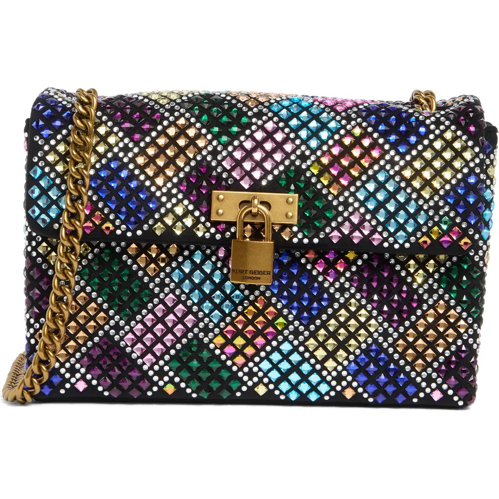 Kurt Geiger London Mini Brixton Crystal Shoulder Bag in Black Multi at Nordstrom Rack | Nordstrom Rack