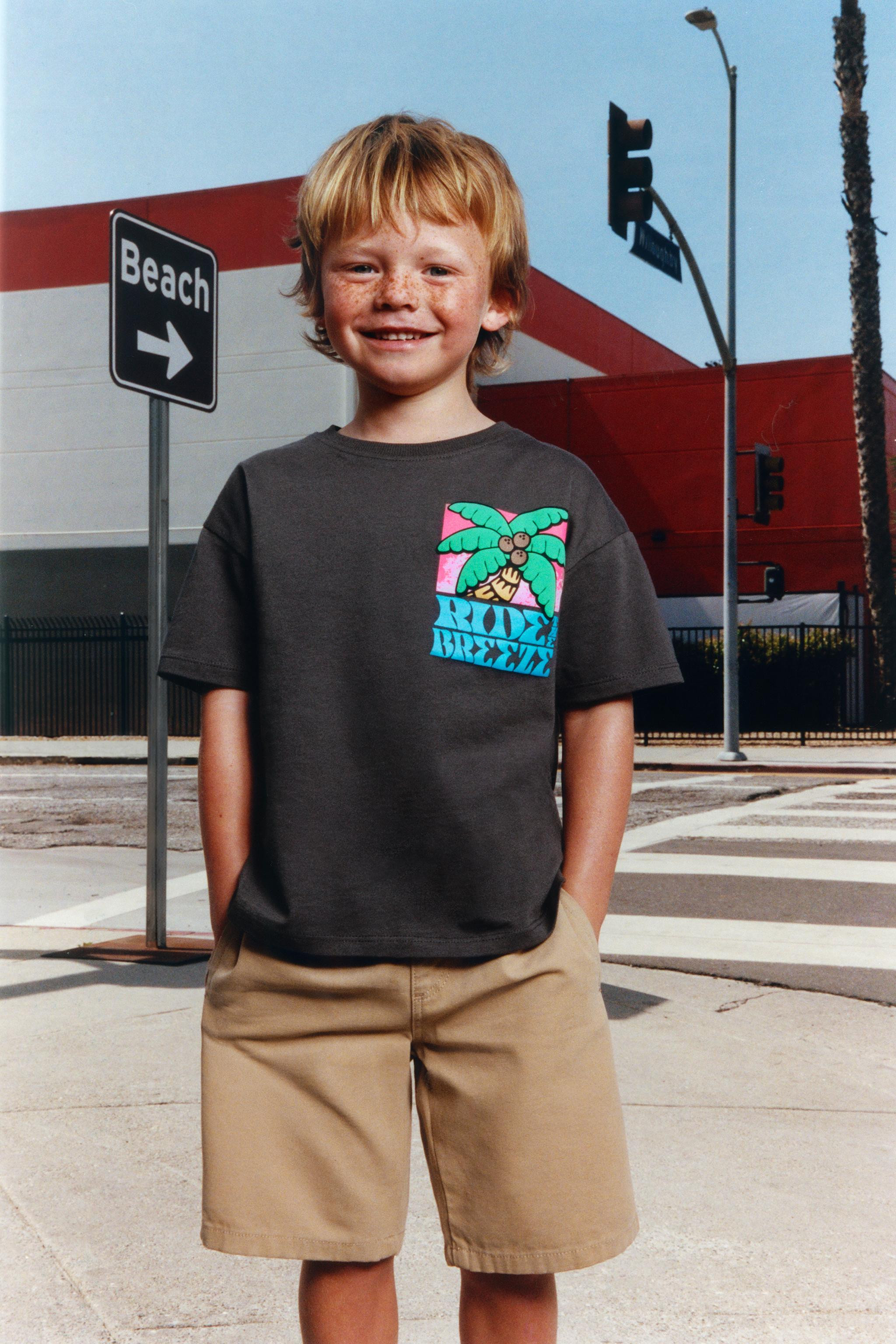 PALM TREE PRINT T-SHIRT | Zara US