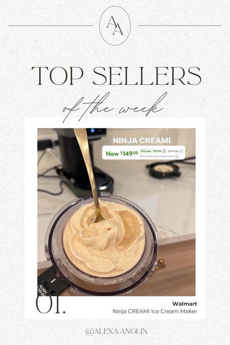 Top sellers of the week— Ninja CREAMi Ice Cream Maker // currently $50 off at Walmart!  Turns just about anything into ice cream, sorbet, milkshakes, etc! 

#LTKParties #LTKHome #LTKSaleAlert