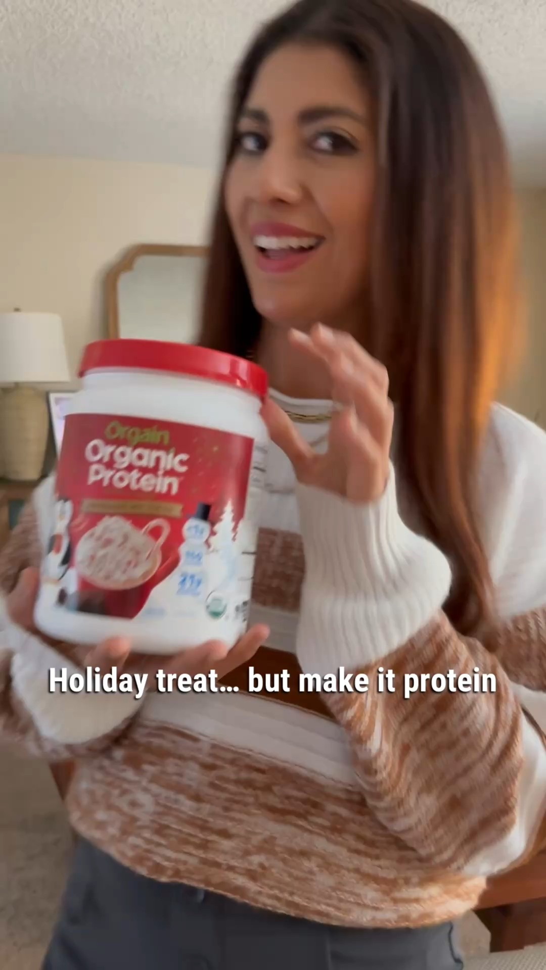 This Orgain plant-based protein tastes like a holiday treat 🤍 Creamy, cozy, and perfect for mornings, post-workout, or a quick protein boost during busy days. Clean ingredients and plant-based goodness. Don’t forget to save and use code CINTHIAJENSEN.

Orgain protein, plant based protein, vegan protein powder, holiday protein flavor, protein shake, dairy free protein, clean protein, post workout protein, morning smoothie, healthy holiday treats, protein drink, vegan supplements, wellness essentials

#LTKHoliday #LTKActive #LTKfitnessgoals