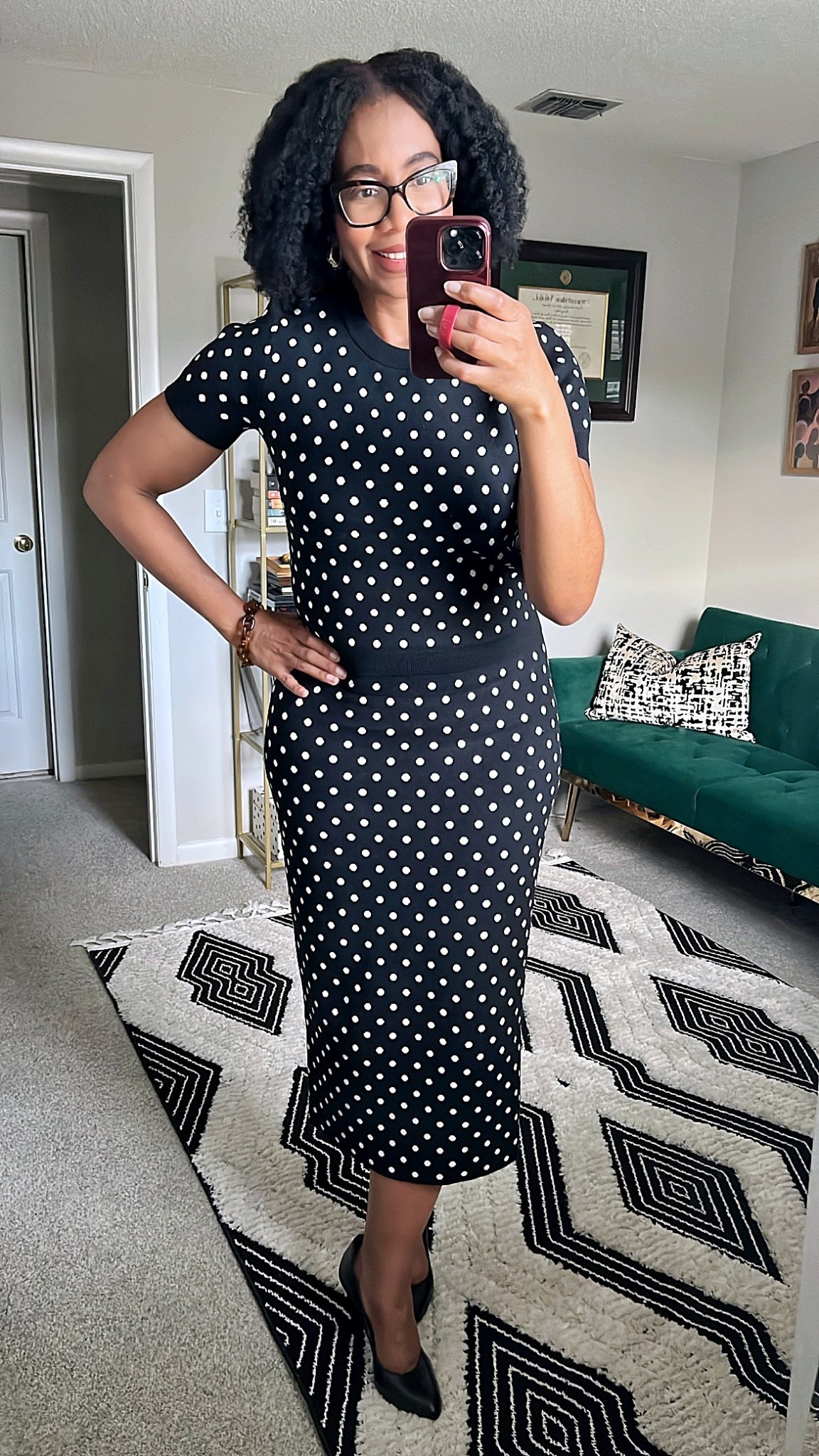 Outfits Lately - Office Workwear

Most of this look is sold out but I added another similar style that would be perfect for the summer. 

Kate Spade x Target Short Sleeve Crewneck Sweater - Medium
Kate Spade x Target Sweater Midi Skirt - Medium
Kendra Scott Kaia Gold Hoop Earrings
Clare V. Resin Link Bracelet
Sezane Magda Heels

Target finds, Target style, new at Target, Kate spade, workwear, office outfit, business casual, affordable workwear, spring outfit, work outfit, spring workwear, polka dots, summer outfit, summer workwear

#LTKWorkwear #LTKStyleTip #LTKSeasonal #LTKFindsUnder50 #LTKFindsUnder100 #LTKOver40 #LTKMidsize