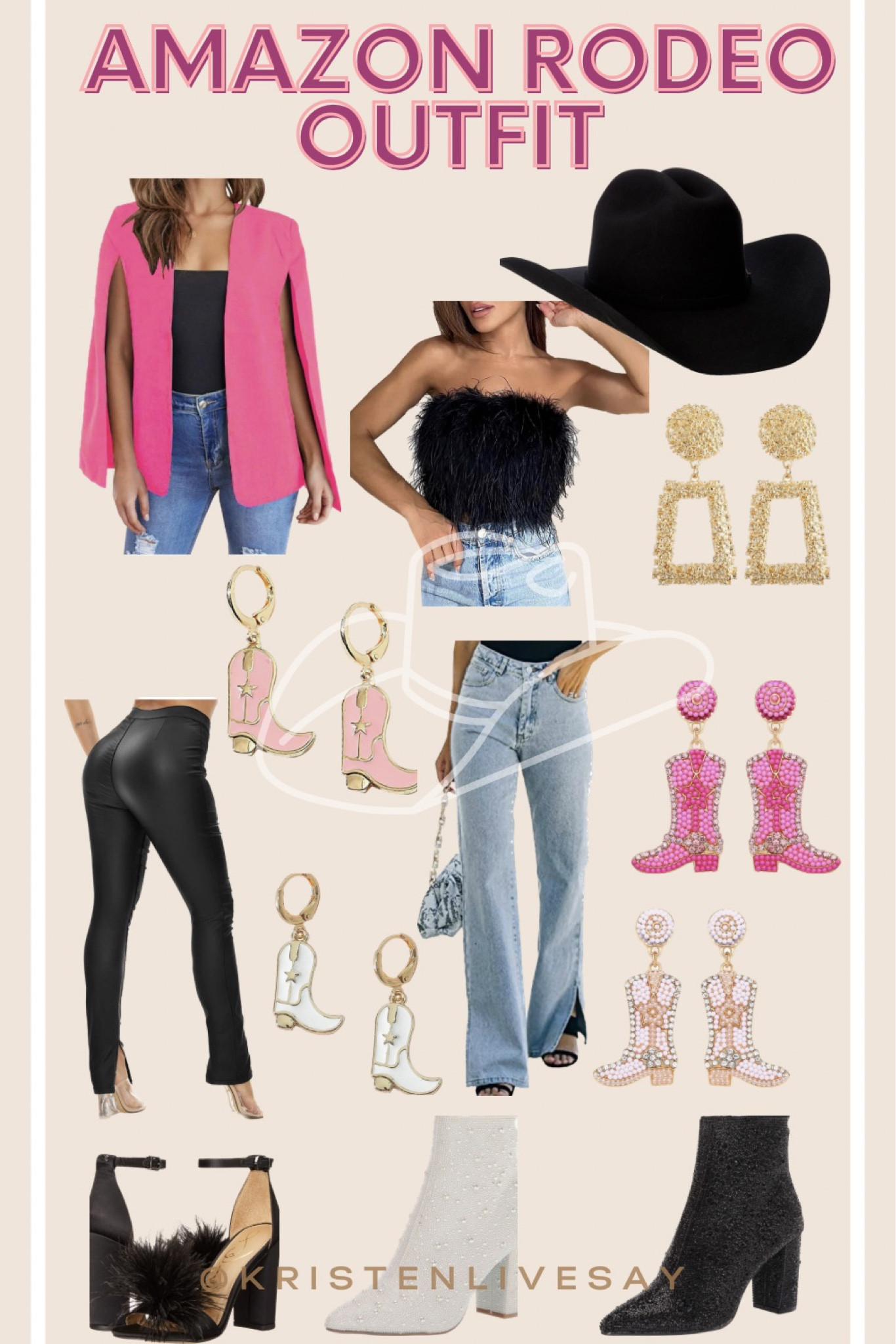 Rodeo outfit inspo pieces from Amazon! Great staple pieces and accessories to have in your closet! 



#LTKfit #LTKstyletip #LTKunder50