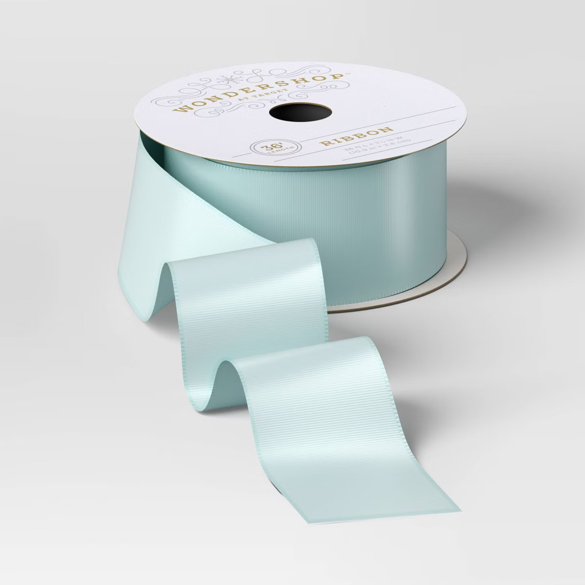 36' Christmas Premium Satin Ribbon Light Blue - Wondershop™ | Target