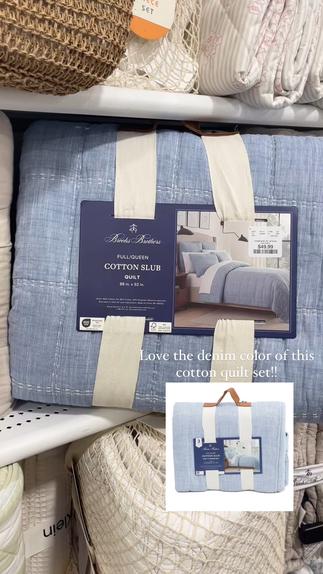 This quilt set was sooo pretty in person!! Love the denim color. Perfect for summer & available in multiple sizes!!

#LTKSaleAlert #LTKHome #LTKFindsUnder100