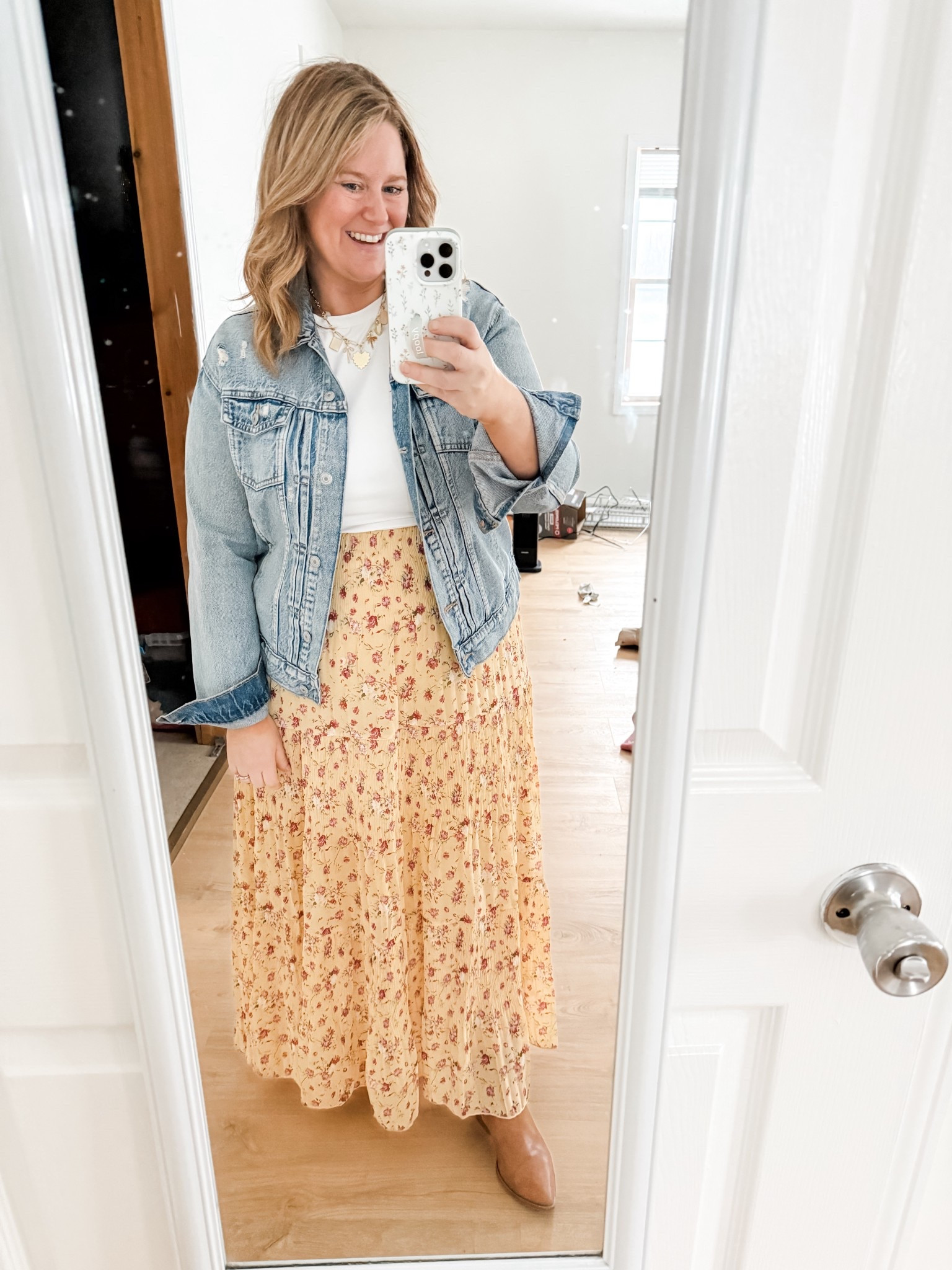 My skirt is sold out in this color but I linked the other colors available! Also linked it in this color by a different seller  

#LTKWorkwear #LTKMidsize #LTKSeasonal