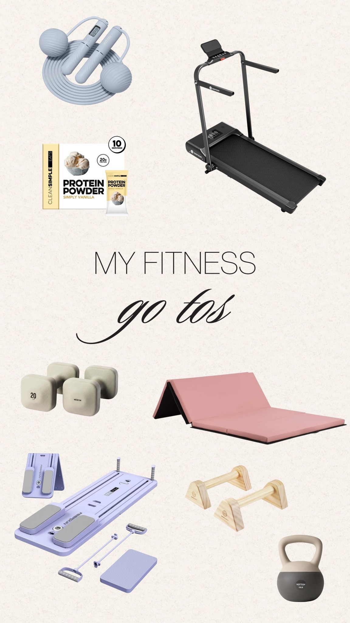 My everyday fitness go tos that make staying consistent feel simple, realistic, and doable at home

#LTKfitnessgoals