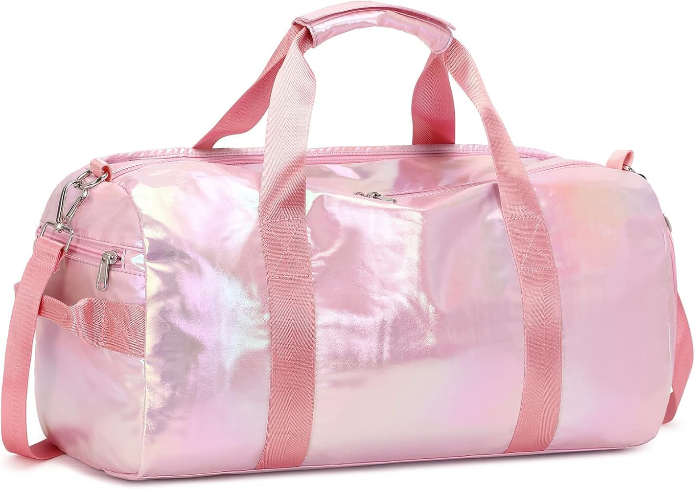 Gym Bag Kids Girls Sports Duffle Bag with Wet Pocket Dance Bag Cheerlead Overnight Weekender Bag ... | Amazon (US)