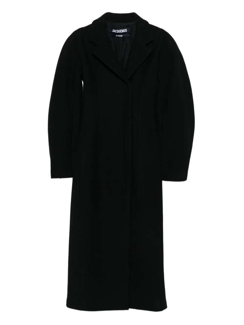 Jacquemus Le Curvo coat - Black | Farfetch Global