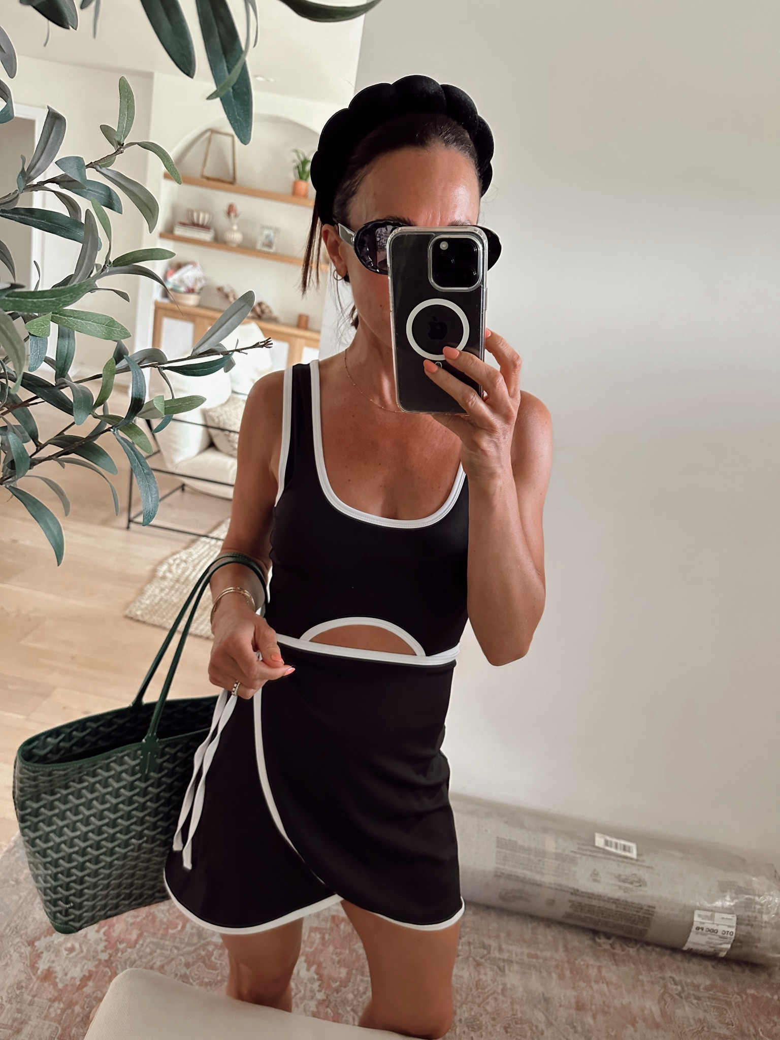 Cutest workout dress- great for low impact workouts and errands 
Runs tts 
Built in shorts 
Built in bra 

#LTKOver40 #LTKActive