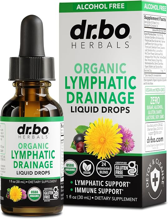 Lymphatic Drainage Supplements Drops - Organic Lymphatic Support Liquid Drops Cleanse with Echina... | Amazon (US)