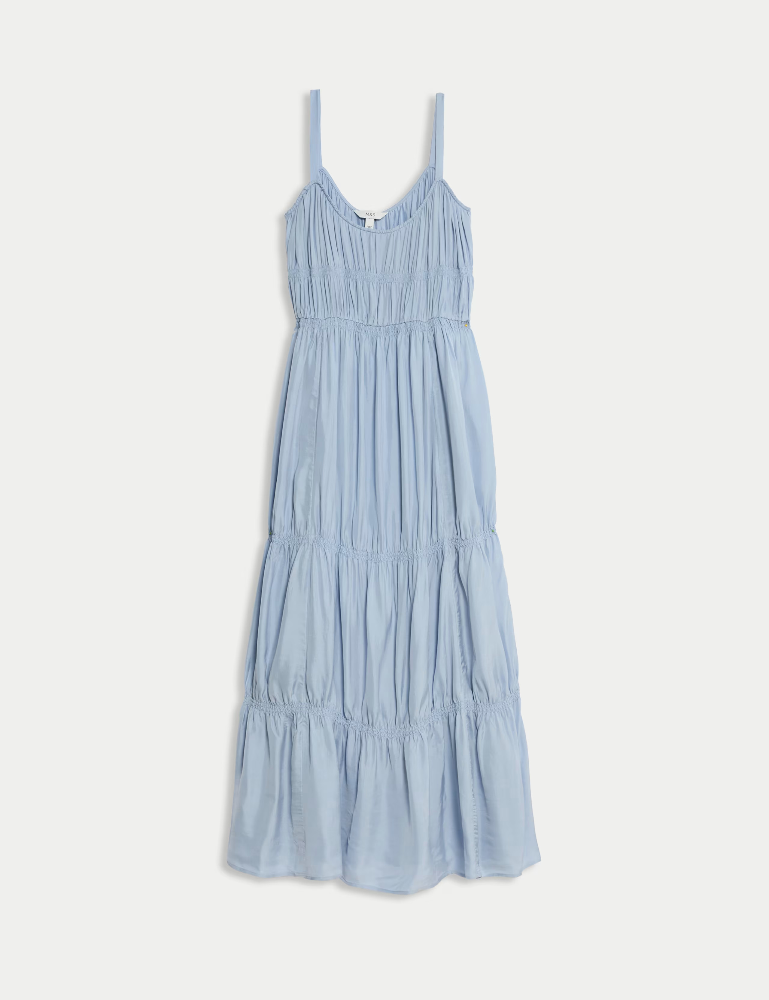 Pintuck Maxi Relaxed Tiered Cami Dress | Marks & Spencer (UK)