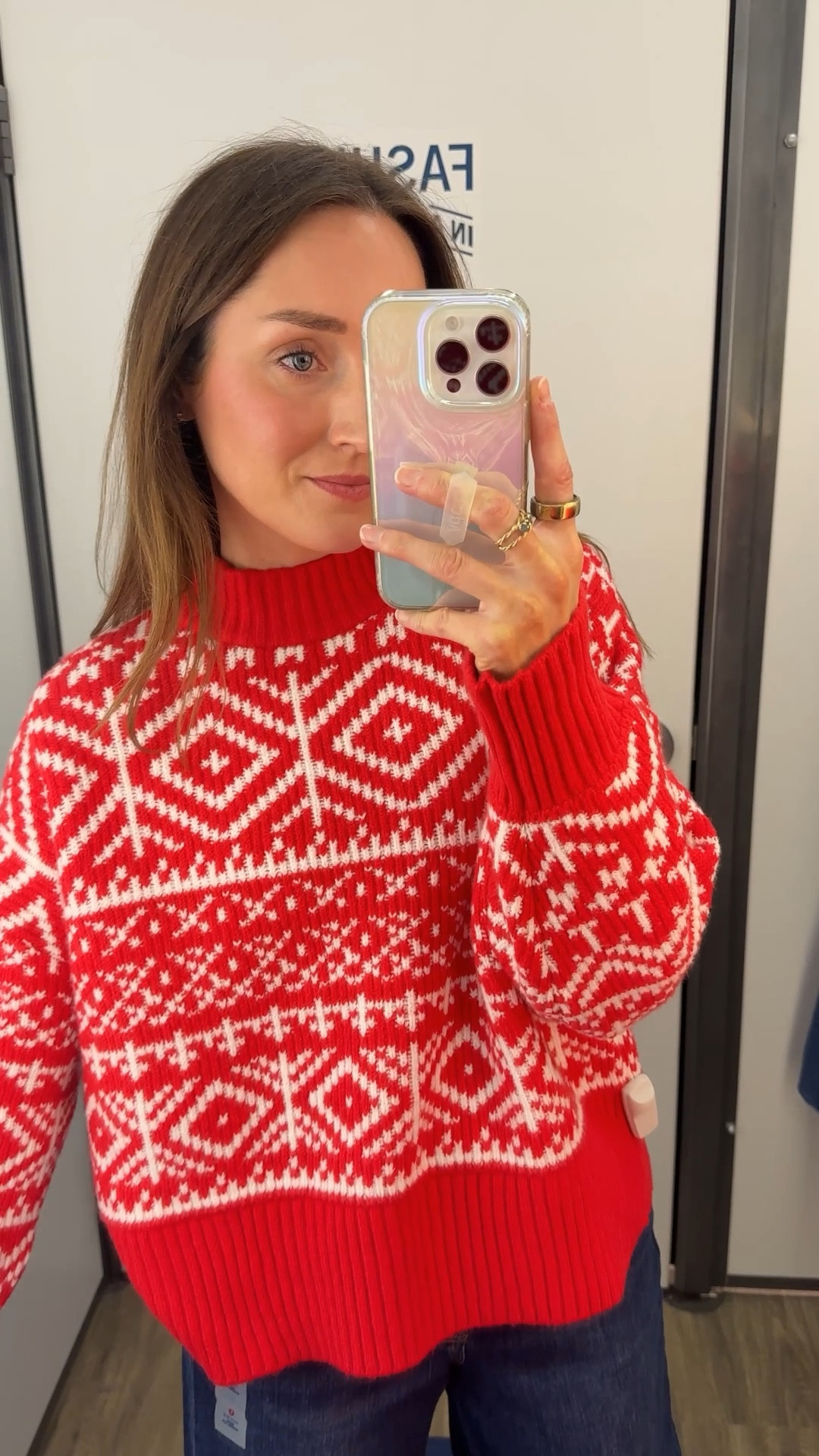 Snag this adorable holiday sweater for $15 today! Such a great deal! I sized up to a medium for an oversized look.