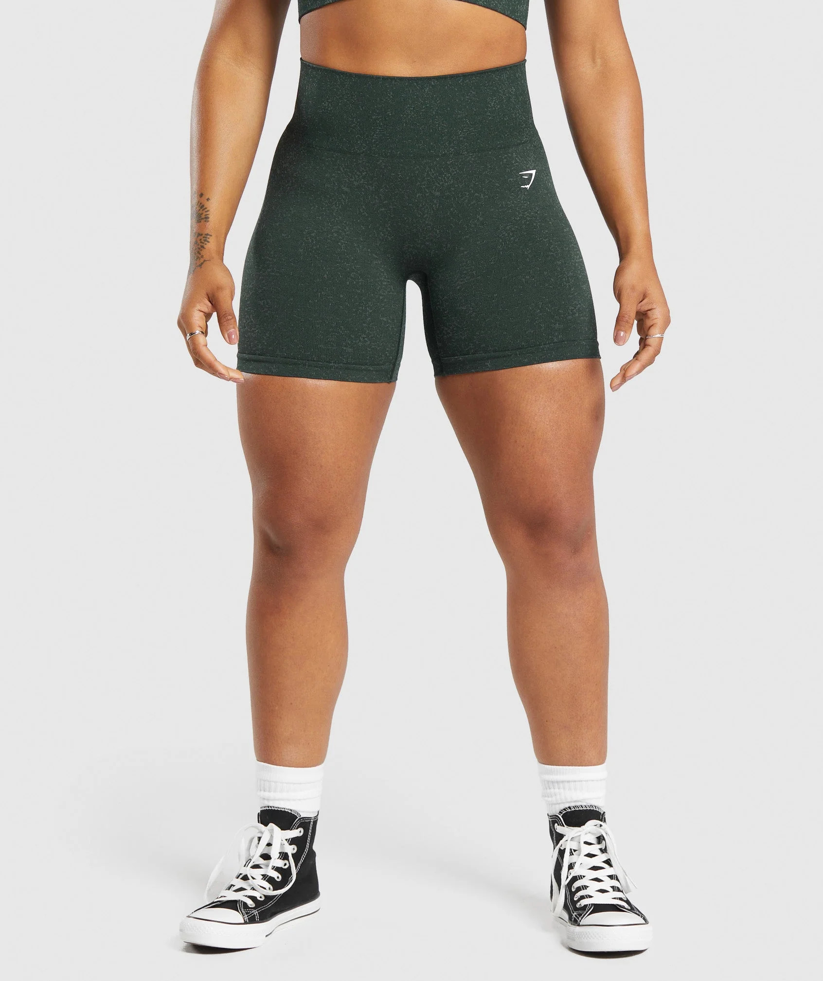 Gymshark Adapt Fleck Seamless Shorts - Victory Green/ Unit Green | Gymshark US