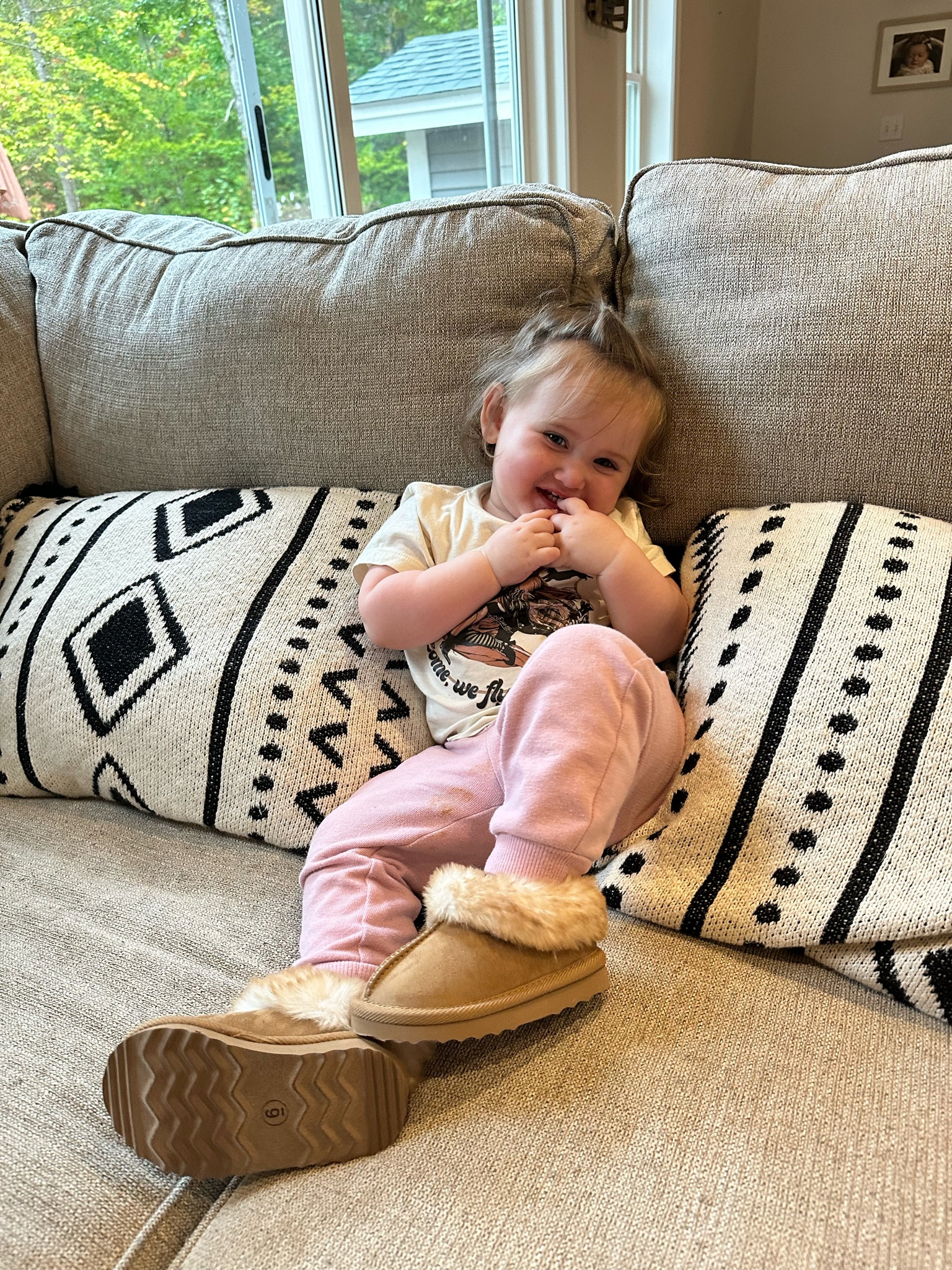 Got Marleigh the cutest ugg dupe slippers at target today, wearing size 6

#LTKkids #LTKbaby #LTKSeasonal
