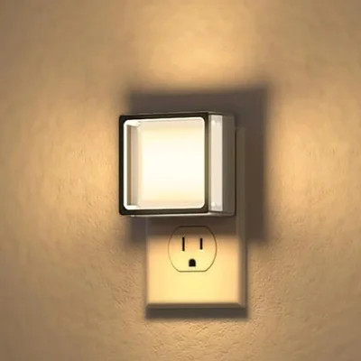 Dimmable Purple LED Night Light With Dusk To Dawn Sensor And | Wayfair North America
