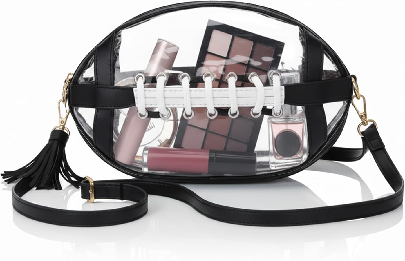 Clear Football Purse for Women – Clear Stadium Approved Purses for Game Day – 9.85"×6.7"×5.... | Amazon (US)