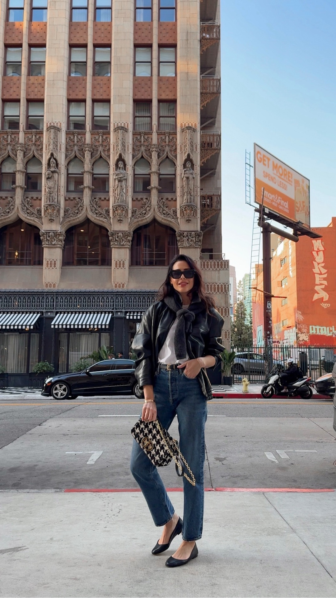Effortless chic uniform 🤍 The kind of outfit that works every single time—jeans, white tee, flats, leather jacket, and a timeless designer bag. Simple, elevated, and always in style.
Shopbop Spring Sale is the perfect time to build your capsule wardrobe (20% off with code SPRING20). Comment SHOP and I’ll send you my exact pieces + other capsule pieces.  Save this for your everyday outfit inspo 🤍 #ootd #classiclook #denim

#LTKOver40 #LTKootd #LTKSaleAlert