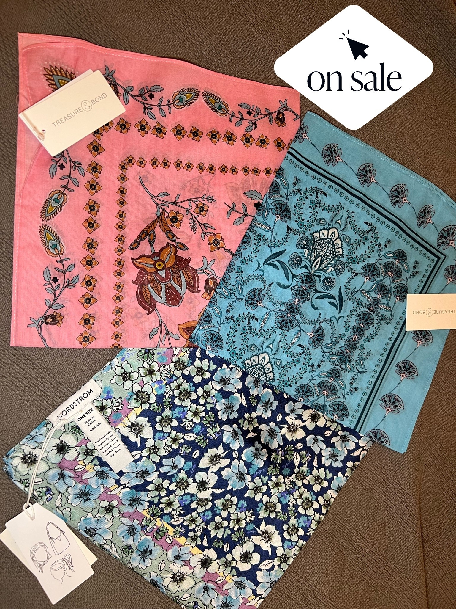 Been loving small square scarves lately so I wanted to add some additional colors to my small collection. These are all from #nordstrom and are in the anniversary sale! One is Nordstrom brand and the others are from Treasure and Bond
#nordstromsale26 #treasureandbond #stylishteacher

#LTKWorkwear #LTKOver40 #LTKSaleAlert
