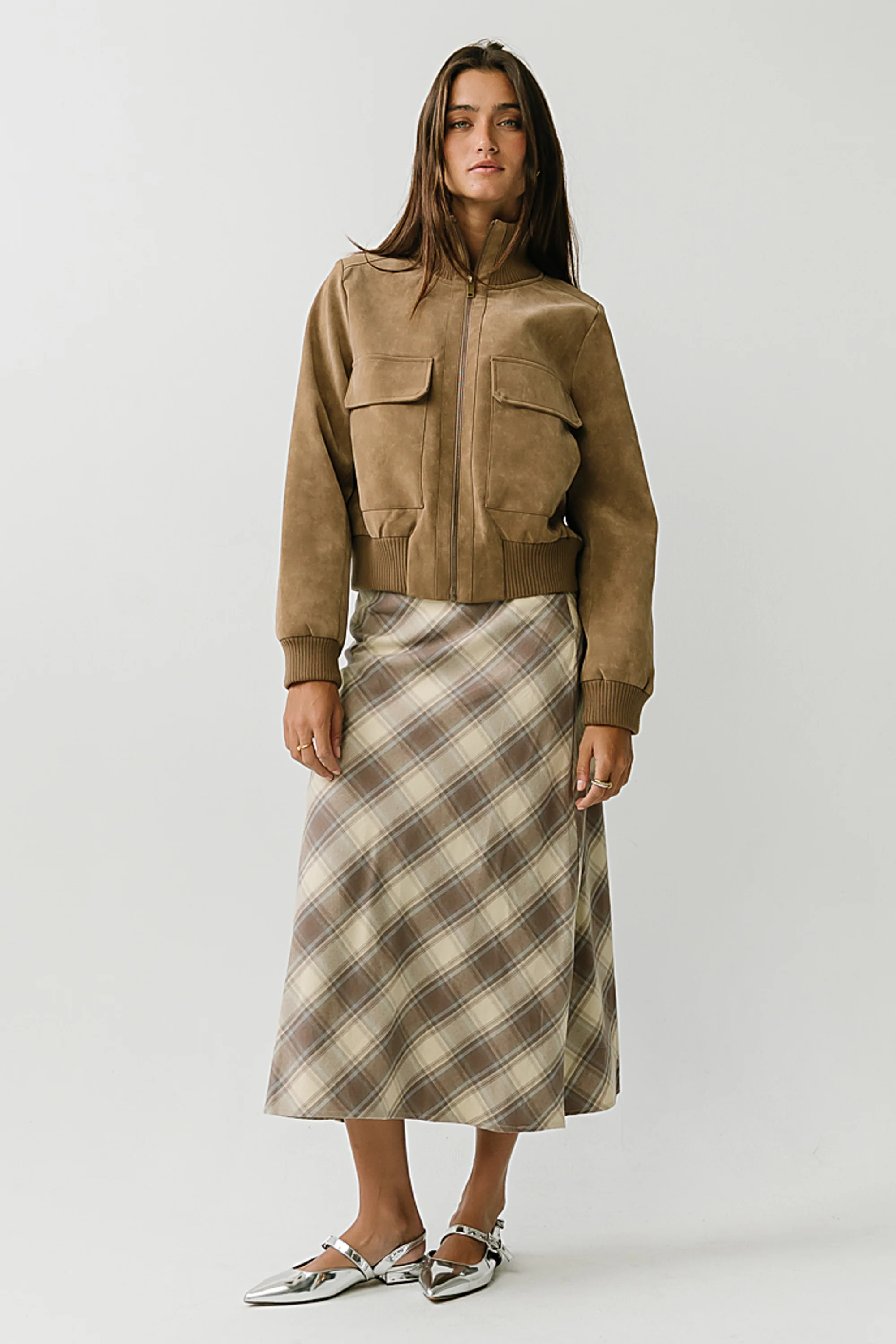 Edith Plaid Maxi Skirt | Böhme US