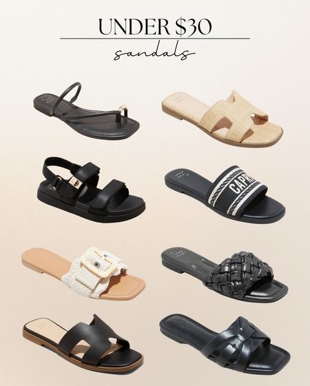 Under $30 designer look sandals at Target! 

#LTKSeasonal #LTKfindsunder50 #LTKshoecrush