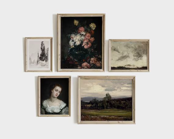 Vintage Gallery Wall SET  Vintage Prints  French Victorian | Etsy | Etsy (US)